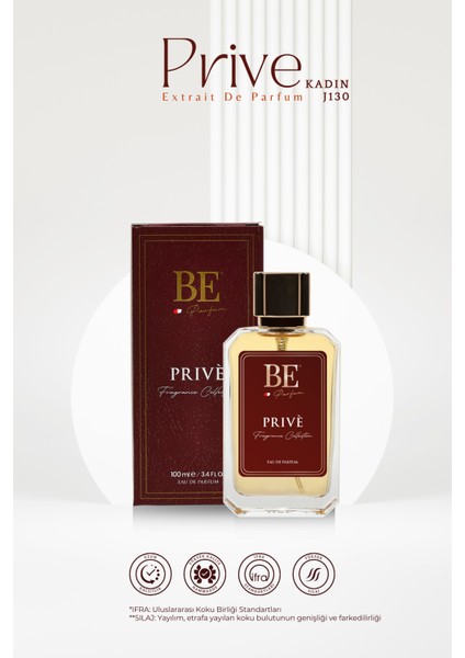 J-130 Prive Kadın 100 Ml Edp Parfüm