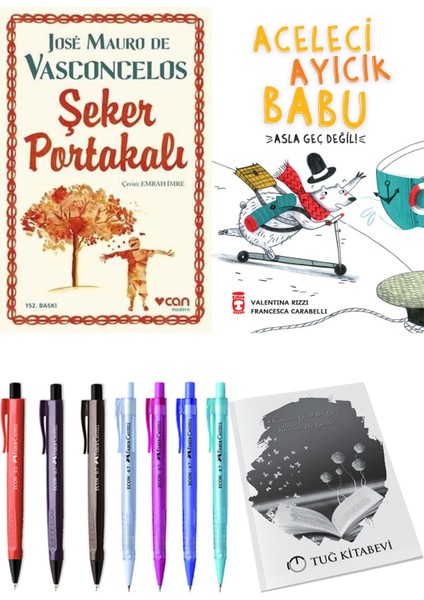 Aceleci Ayıcık Babu Asla Geç Değil ve Şeker Portakalı 2'li Set - Kalem