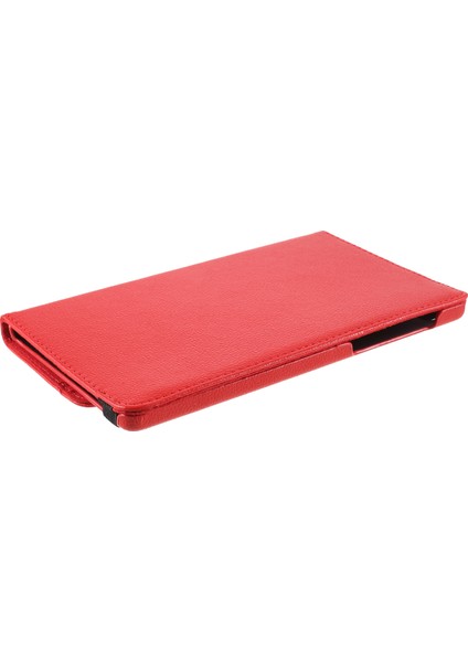 360° Dönebilen Stand Tasarımı Litchi Doku Deri Samsung Galaxy A7 Lite 8.7 Inç T220 T225 Tablet Kılıfı (Yurt Dışından)