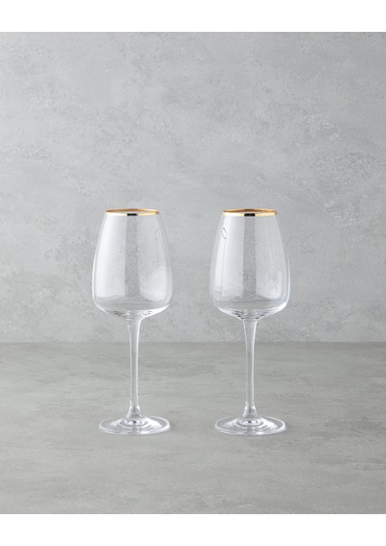 Serenity Kristalin 2'li Kadeh 440 ml Gold