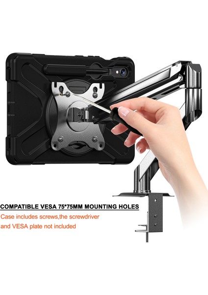 Samsung Galaxy Tab S9 Fe X510 S9 X710 S8 X700 S7 T870 Pc + Silikon Tablet Kılıfı (Yurt Dışından) modelleri