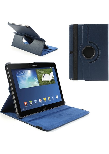 Samsung Galaxy Note 10.1(2014 EDITION)SM P600 360 Döner Litchi Deri Kabuk Stand Tablet Kılıfı (Yurt Dışından)