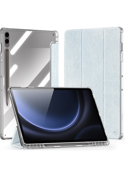 Samsung Galaxy Tab S9 Fe+ s9+ TPU PC Deri Tablet Kılıfı (Yurt Dışından)