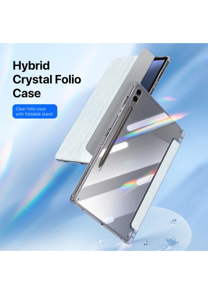 Samsung Galaxy Tab S9 Fe+ s9+ TPU PC Deri Tablet Kılıfı (Yurt Dışından)