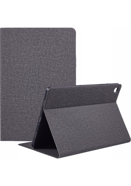 Samsung Galaxy Tab A9+ X216B X210 X218 Kumaş Dokulu Deri Tablet Kılıfı (Yurt Dışından)