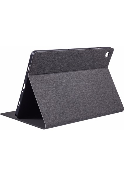 Samsung Galaxy Tab A9+ X216B X210 X218 Kumaş Dokulu Deri Tablet Kılıfı (Yurt Dışından)