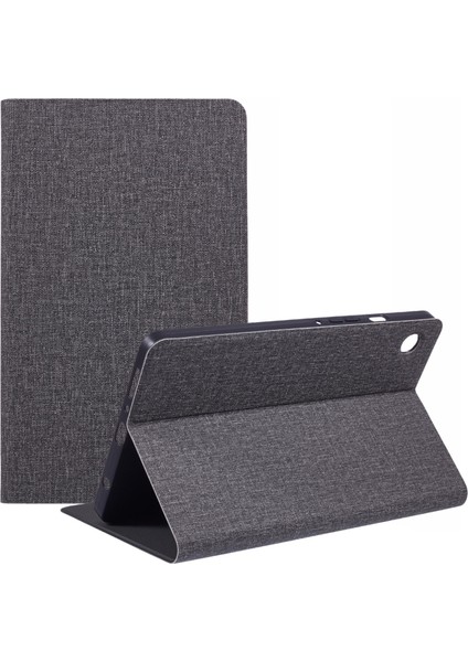 Samsung Galaxy Tab A9 X115 Kumaş Dokulu Deri Tablet Kılıfı (Yurt Dışından)
