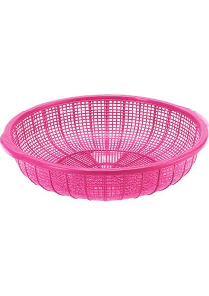Tekno Trust Plastik Derin Ilistir Süzgeç 35 cm Pembe
