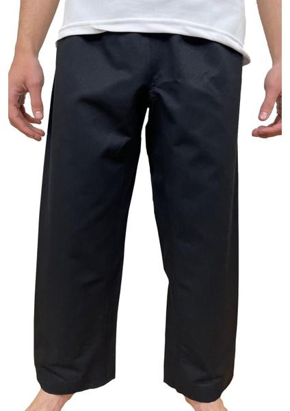 Taekwondo Alt Dobok Kırmızı Siyah Taekwondo Pantolon - Fitilli Dobok