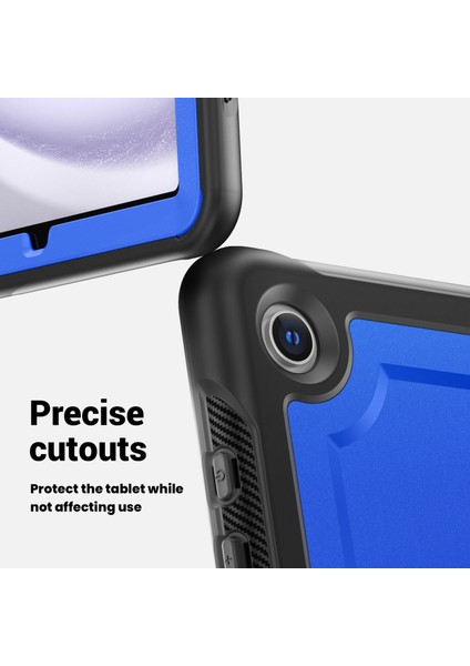 Samsung Galaxy Tab A9+ SM X210 X216 X218 PC Tpu Kick Standlı kalemlik Tablet Kılıfı (Yurt Dışından)
