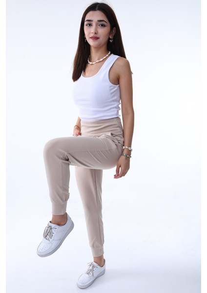 Kadın Yüksek Bel Ultra Esnek Eşofman Altı Jogger Pantolon modelleri