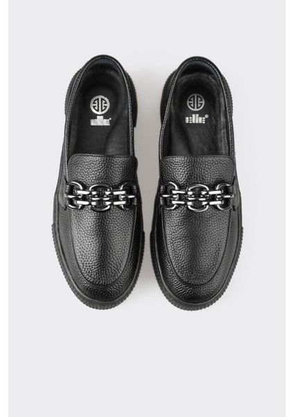 Siyah Deri Kadın Günlük Ayakkabı fırsatları