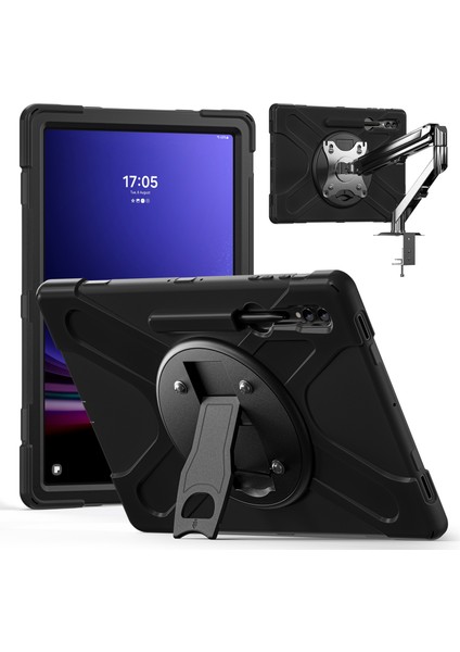 Samsung Galaxy Tab S10 Ultra X920 S9 Ultra X910 S8 Ultra X900 X906 PC Silikon Tablet Kılıfı (Yurt Dışından)
