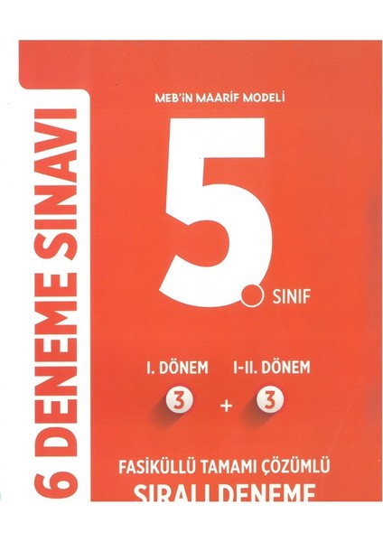 5. Sınıf 6 Deneme Sınavı Tamamı Çözümlü Yeni