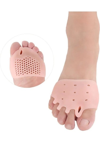 Ayak 5 Parmak Ayıran Silikon Bunyon Makaralı Ayak Parmak Ayırıcı Nasır Koruyucu