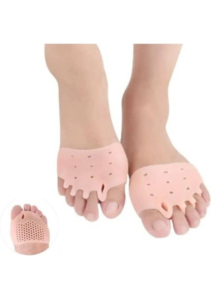 Ayak 5 Parmak Ayıran Silikon Bunyon Makaralı Ayak Parmak Ayırıcı Nasır Koruyucu