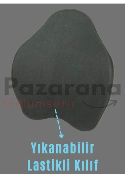 Visko Yeni Nesil Bel Minderi Sırt Yastığı Minderi Sandalye Yastığı Koltuk Minderi Ortopedik Minder