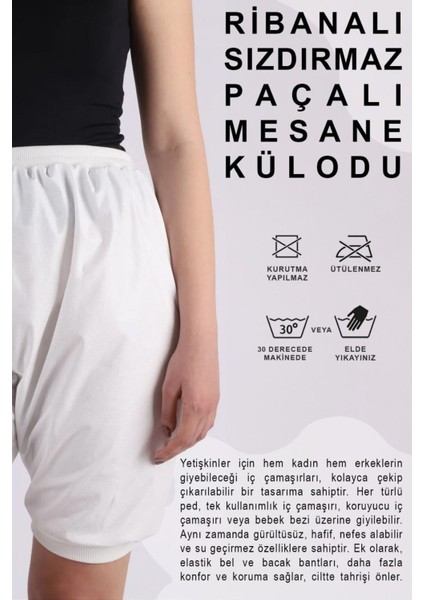 2xl Beden - Ribanalı Kısa ve Uzun Model Birlikte Emici Külot Hasta Emici Mesane Külot Sızdırmaz
