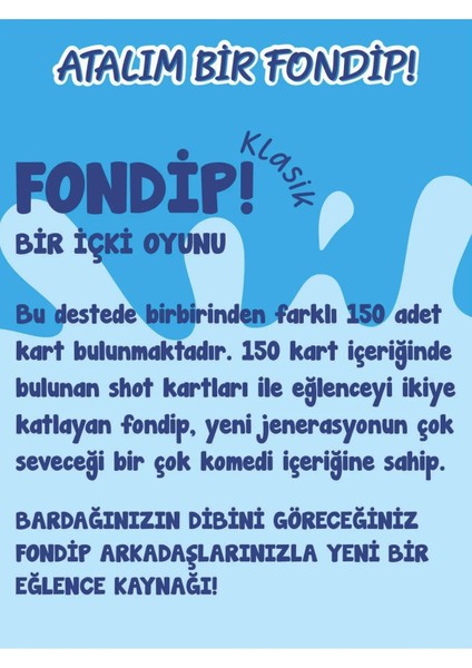 Fondip Klasik İçki ve Shot Kart Oyunu – Parti, Yılbaşı ve Arkadaş Toplantıları için Eğlenceli Masa Oyunu fiyatları