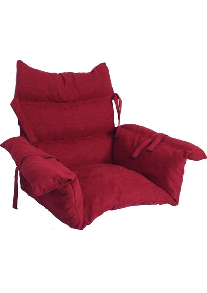 Sırt ve Yan Bölmeli Tekerlekli Sandalye Koltuğu Minderi Konfort - Kırmızı indirimleri