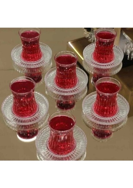 Elysia Çay Bardağı Riva Çay Tabak Seti 12 Parça fırsatları