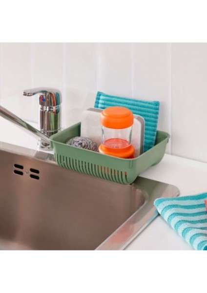 Tekno Trust Skolast Gıda Atık Kabı Yeşil, Lavabo Süzgeci 16X17X5 cm