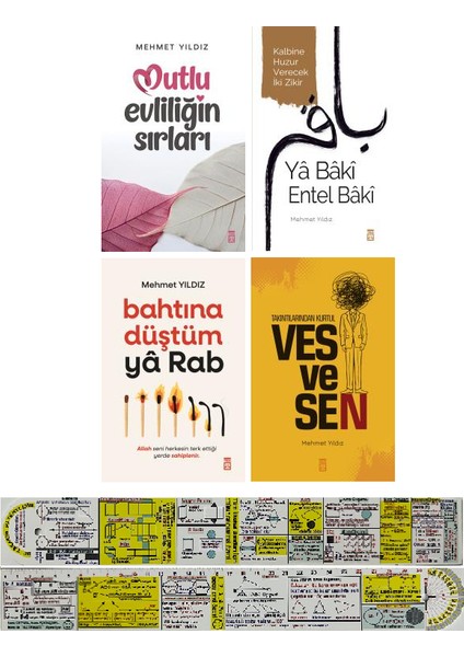 Mutlu Evliliğin Sırları - Ya Baki Entel Baki - Bahtına Düştüm ya Rab - Vesvesen 4 Kitap - Mehmet Yıldız