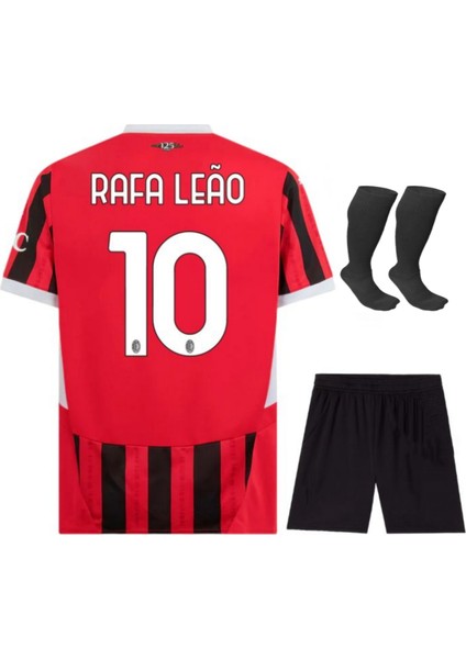 Çocuk Milan Rafa Leao Forma+Şort+Çorap 3lü Set