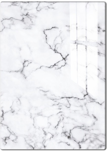 Cam Kesim Panosu 20x30, Beyaz Mermer Tasarım, Dayanıklı ve Şık Kullanım fırsatları