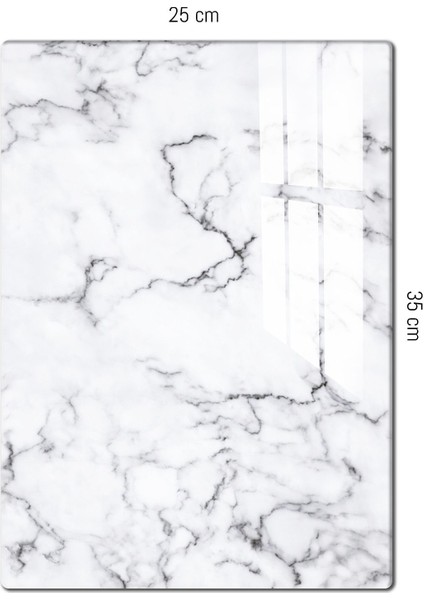 Cam Kesim Panosu 20x30, Beyaz Mermer Tasarım, Dayanıklı ve Şık Kullanım indirimleri