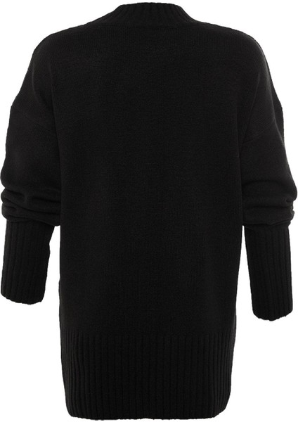 Stil Modern Kadın Regular Reglan Kol Dik Yaka Geniş Kalıp Yumuşak Dokulu Basic Triko Kazak modelleri