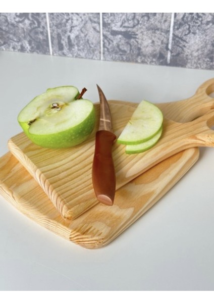 2’li Ahşap Kesme ve Sunum Tahtası, 35x45 cm, Bej renk, şık ve kullanışlı set fırsatları