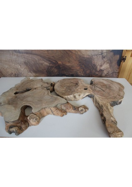 Kahverengi ahşap zeytin ağacı levhası, 15x19 cm, şık ve doğal dekoratif parça indirimleri