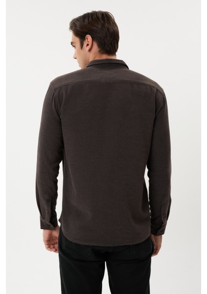 Eg 1888 Kendinden Dokulu Gofre Erkek Gömlek indirimleri