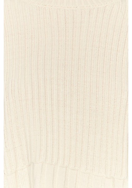 Stil Modern Kadın Crop Standart Kol Bisiklet Yaka Süper Triko Kazak fırsatları