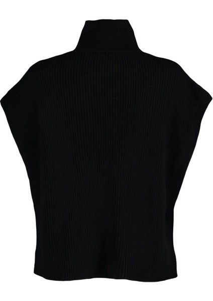 Stil Modern Kadın Regular Standart Kol Dik Yaka Yandan Bağlama Detaylı Yaka Düğmeli Triko Süveter modelleri