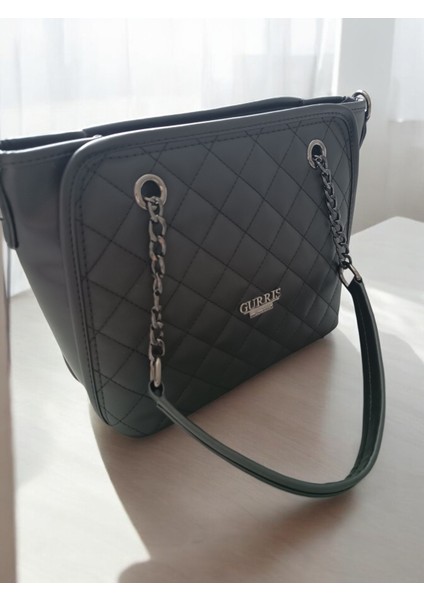 Siyah - Kapitone Zincirli Omuz Askısı , Çapraz Çanta Ayarlanabilir Askılı Çanta fiyatları