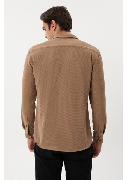 Eg 1888 Kendinden Dokulu Gofre Erkek Gömlek fırsatları