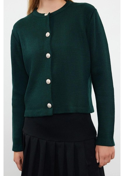 Stil Modern Kadın Regular Standart Kol Bisiklet Yaka Basic Ceket Görünümlü Triko Hırka modelleri