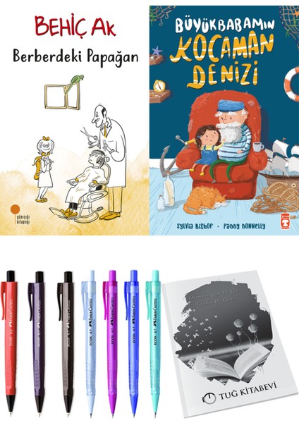 Büyükbabamın Kocaman Denizi ve Berberdeki Papağan 2'li Set - Kalem
