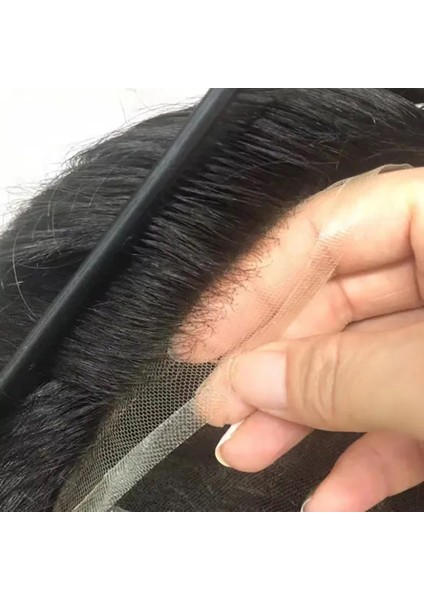 DP7465 Bella Protez Saç - Erkekler İçin Protez Saç - Toupee For Men - Doğal Dalgalı İnsan Saçı - Remy Saç - Saç Yoğunluklu - Saç Değiştirme Sistemi - Peruk Saç Protezi Boyutu: 8X10" Ce Rohs