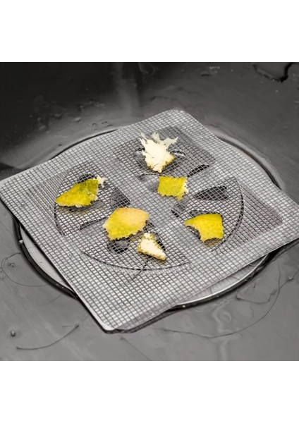 5 Adet 9X9CM Mutfak Lavabo Süzgeci, Lavabo Tıkanıklık Önleyici, Yapışkanlı Süzgeç, Saç&kıl Toplayıcı