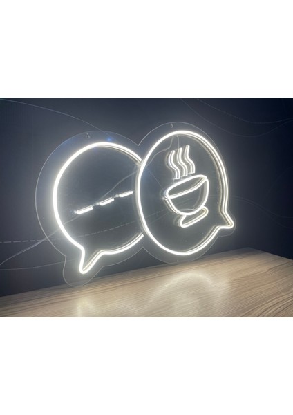 Neon LED Duvar Dekoratif Aydınlatma -Sohbet Kahve-