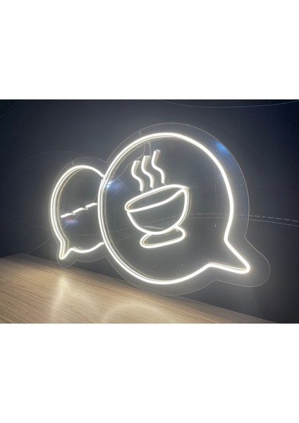 Neon LED Duvar Dekoratif Aydınlatma -Sohbet Kahve-