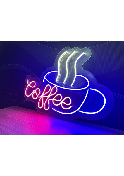 Neon LED Tabela Dekoratif Aydınlatma -Coffee, 50X33CM- fiyatları