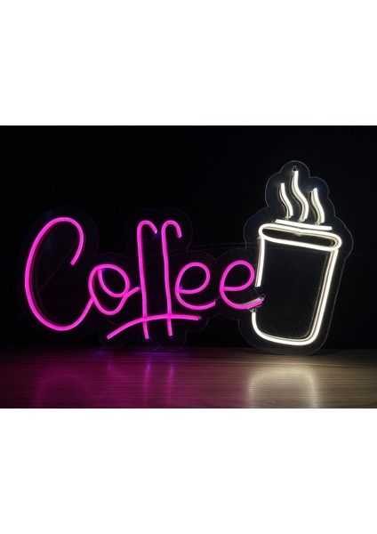 Neon LED Tabela Dekoratif Aydınlatma -Coffee-