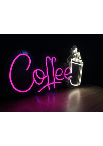 Neon LED Tabela Dekoratif Aydınlatma -Coffee-