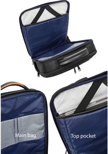 Erkek Siyah Sırt Çantası 24WBD30006F modelleri