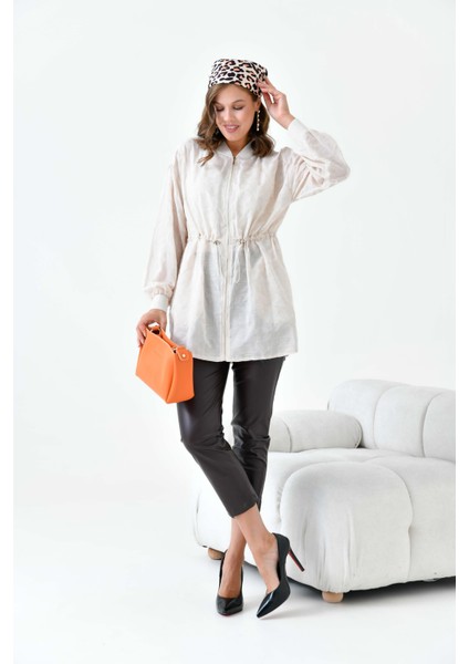 Bayan Kesme Cap Beige