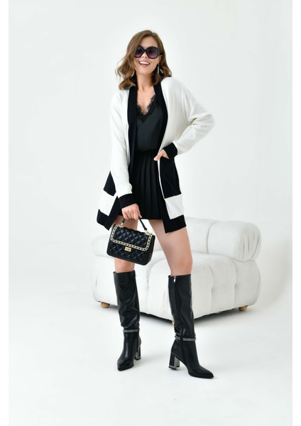 Kadın Iki Renkli Giycık Ekru modelleri